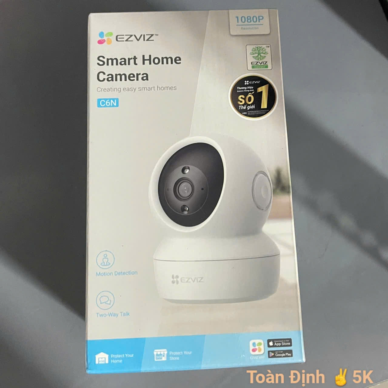EZVIZ C6N 1080P (Xoay 360, Đàm thoại 2 chiều, Thùng 30c)