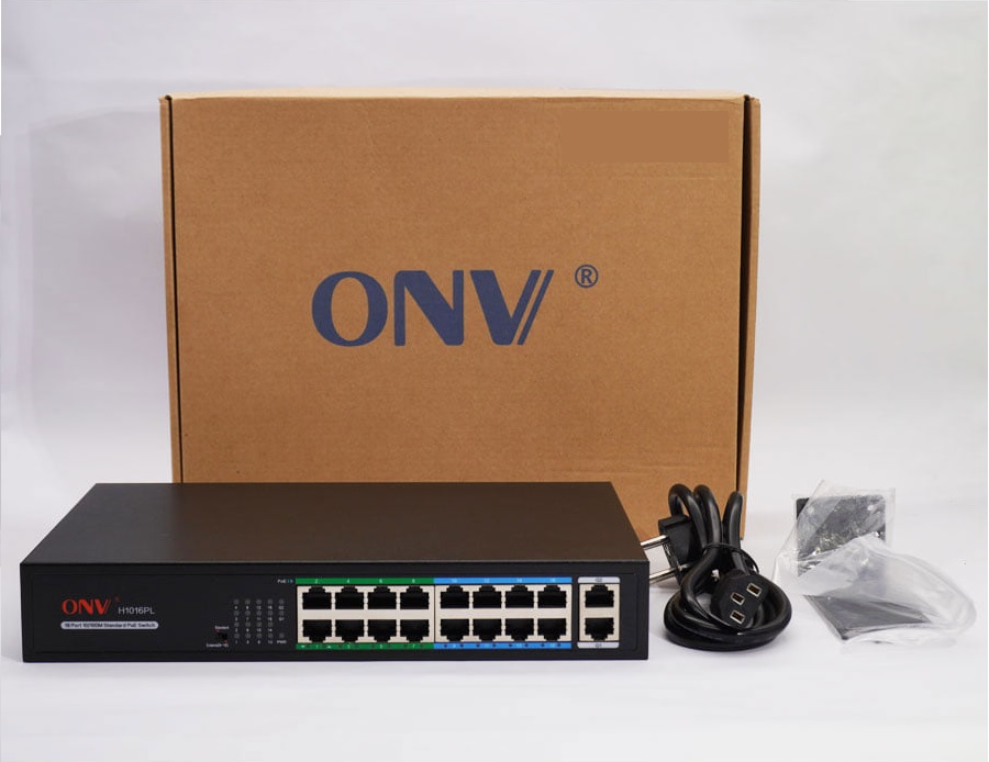 Switch POE 4-8-16 Cổng ONV H1108PSD (Tất cả đều có 2 cổng Uplink)