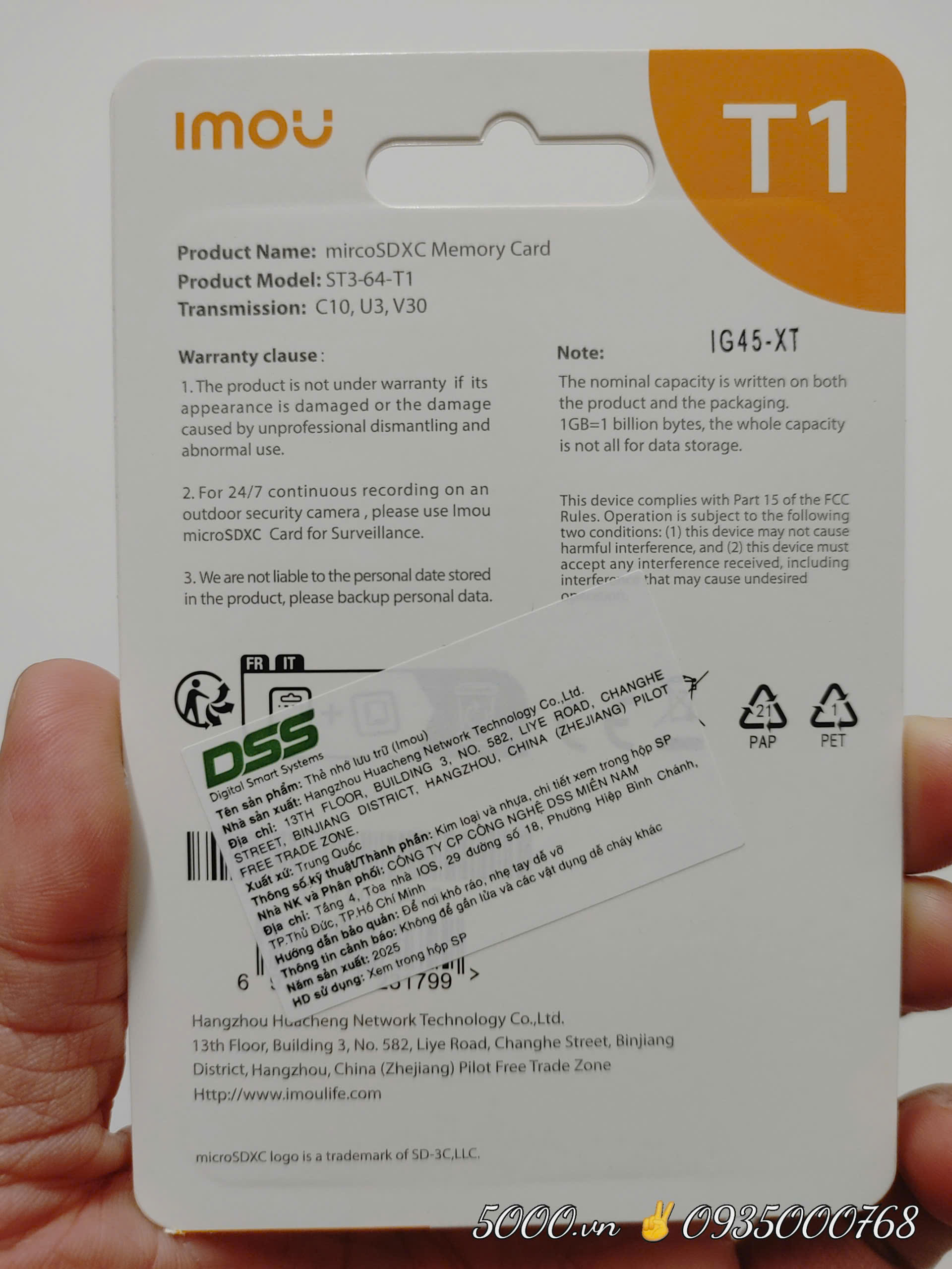 (2) IMOU 64G / 128G - Thẻ nhớ Chính Hãng ✌ Imou Việt Nam | 6 năm | Thùng 12 Hộp 20c