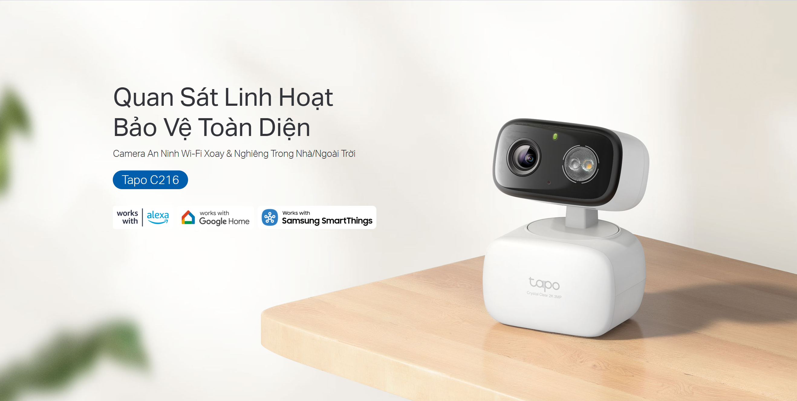 Camera IP Wifi TP-Link TAPO C216 3MP (2304×1296) - Camera ngoài trời lấy Cảm hứng từ chú Robot Wall-E
