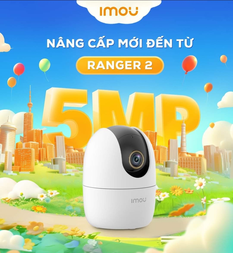 Camera Wi-Fi 5MP IMOU A52 (Ranger 2 - Thùng 30c)