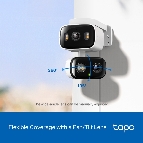 Camera IP Wifi TP-Link TAPO C246D dual lens 2K 3MP - Camera Ngoài Trời Quay Quét 360 không góc chết, dành cho khách cần "Nhìn xa trông rộng - An tâm tuyệt đối"