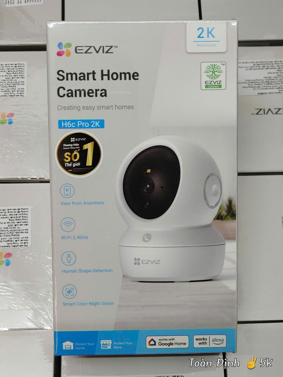 EZVIZ H6C PRO 3MP (Nổi bật với NÚT GỌI ĐIỆN THOẠI | Ban đêm có Màu | Đàm thoại | Xoay 360 | Thùng 30c) - Mua kèm H3C/C3TN 2MP, giảm 20,000đ