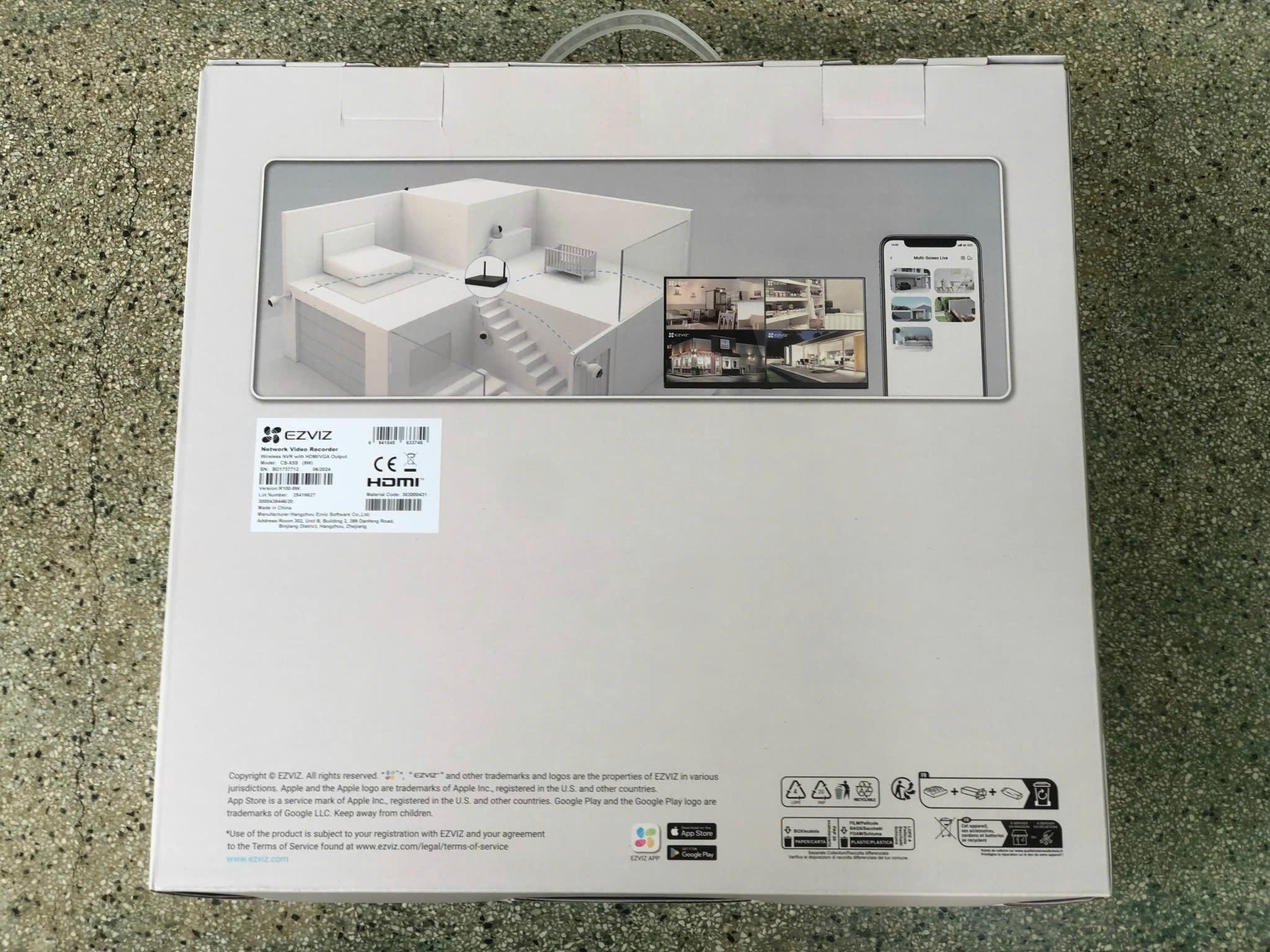 NVR 4 kênh EZVIZ X5S-4W 5MP - Đầu ghi hình Wi-Fi, khuyên dùng với Camera Ezviz H5, H4, H3C, H1C