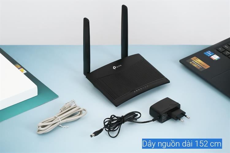 Bộ phát WiFi từ Sim 4G TP-Link Mr100 (Hai râu, hai cổng LAN, để bàn)
