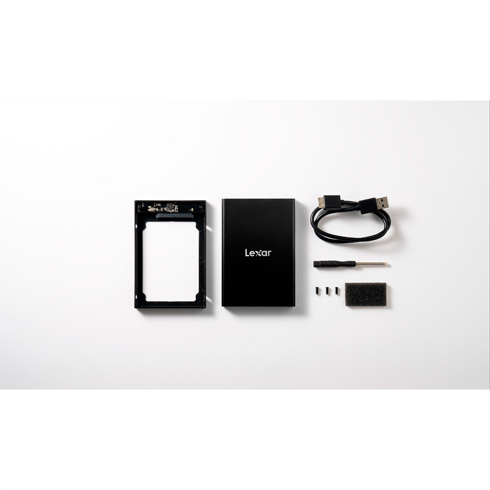 Thiết bị đựng ổ cứng SSD BOX LEXAR_LPAE100-RNBNG - Biến SSD / HDD  2.5" thành ổ cứng di động