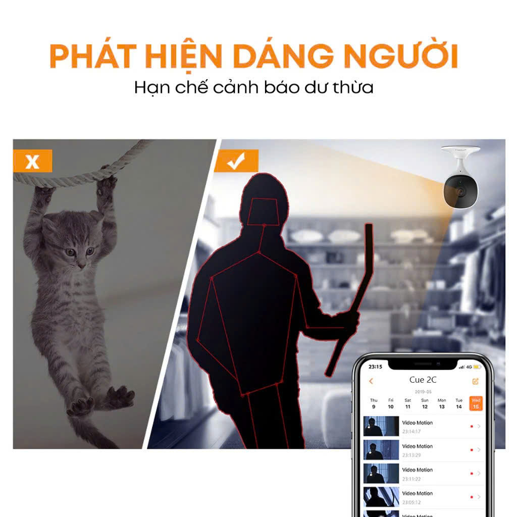 (5) Camera Wi-Fi 3MP IMOU C32SP, phong cách Cube (Đàm thoại 2 chiều | Đế nam châm hít sắt cực mạnh | nhận thẻ 512GB | Onvif | H.265)