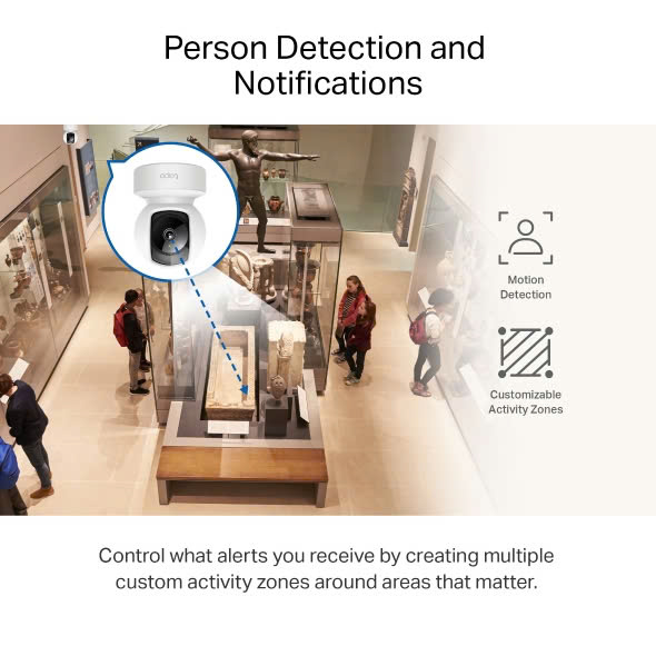 Camera IP Wifi TP-Link TAPO C212 3MP (2304×1296) - Màu trắng phổ thông, dùng cho tường trắng