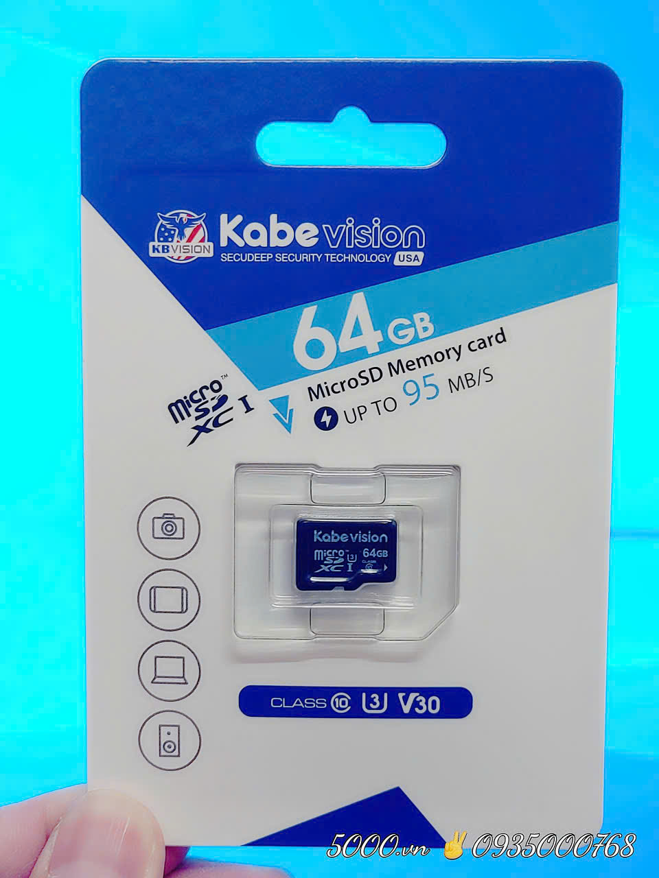 KABE 64GB - Thẻ nhớ Công Ty ✌ hàng KBT | 5 năm | Thùng 10 Hộp 25c | Tương thích rất tốt với Camera Wifi KABE