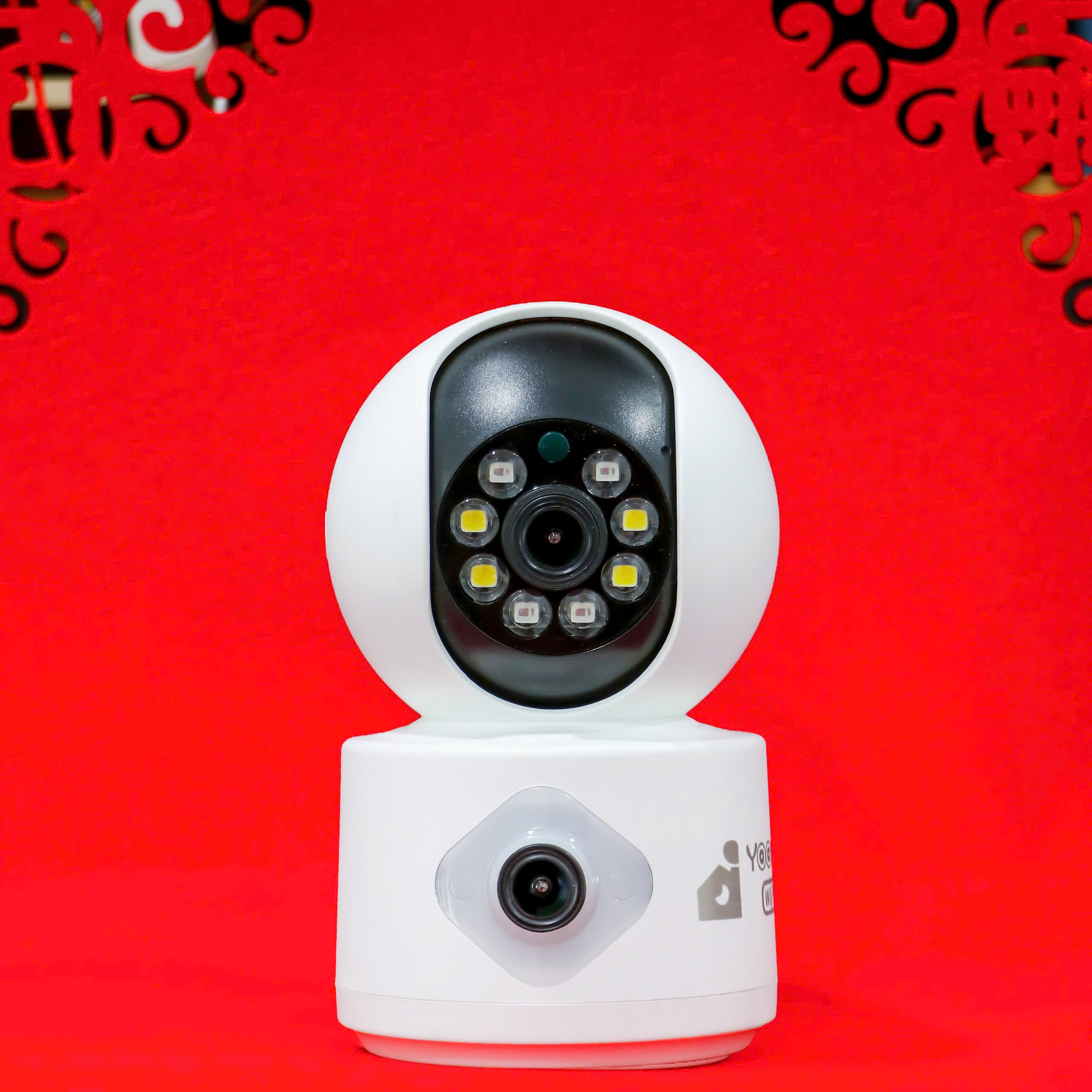 YOOSEE Q88 Blue - Cổng TypeC, Đế xoay 360 độ , đàm thoại, có màu, 2 mắt 2 khung độc lập, thùng 30c, tên khác QS415-C | Q5