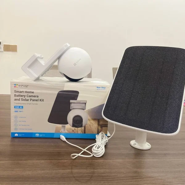EZVIZ EB8 4G + Tấm pin năng lượng mặt trời 5W | Pin 10.400 mAh