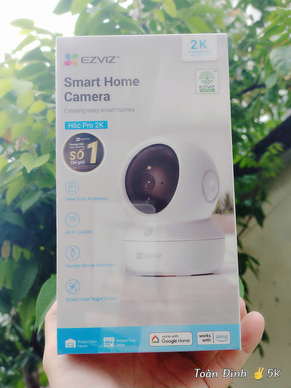 EZVIZ H6C PRO 3MP (Nổi bật với NÚT GỌI ĐIỆN THOẠI | Ban đêm có Màu | Đàm thoại | Xoay 360 | Thùng 30c) - Mua kèm H3C/C3TN 2MP, giảm 20,000đ