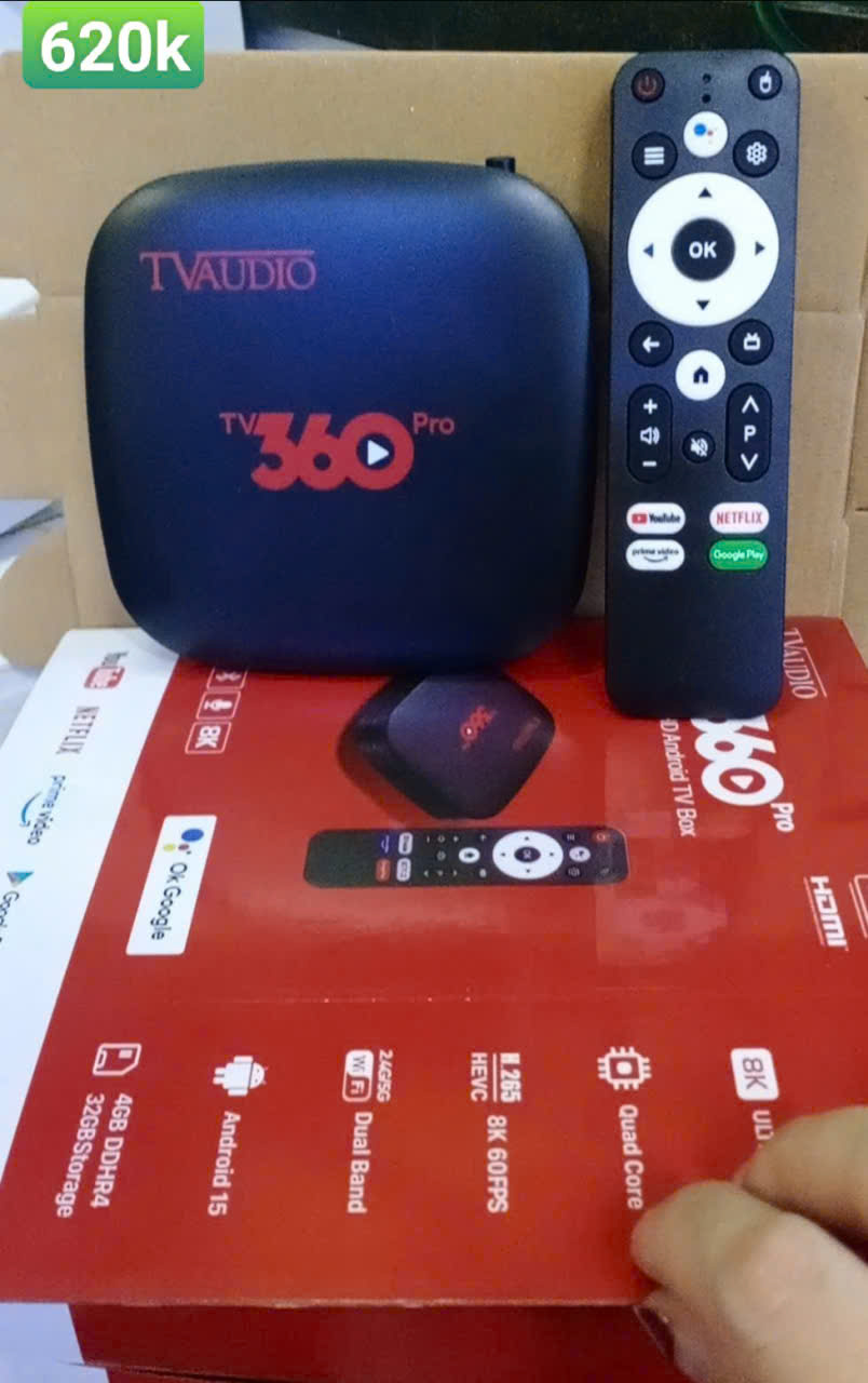 Đầu Thu Android Box - Xem đá banh Free (Thùng 40c | Bảo Hành 12th)