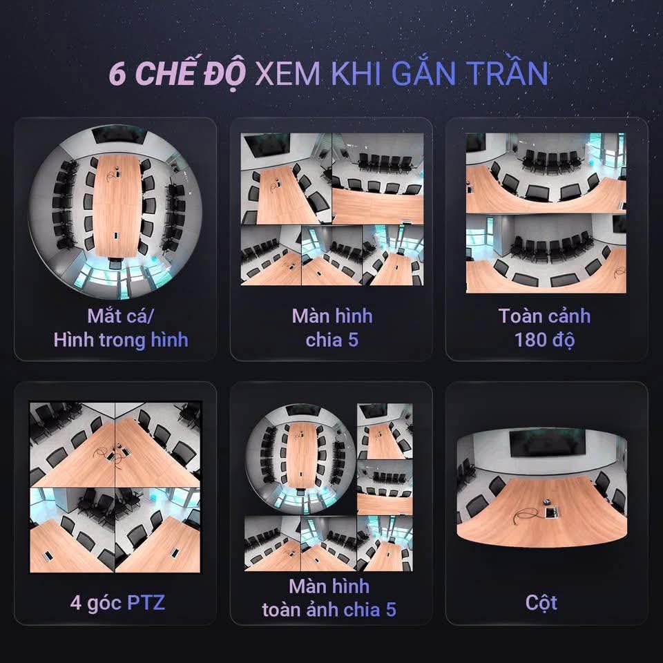 EZVIZ E4P 6MP (3K+) - Camera Wi-Fi mắt cá, nhìn toàn cảnh