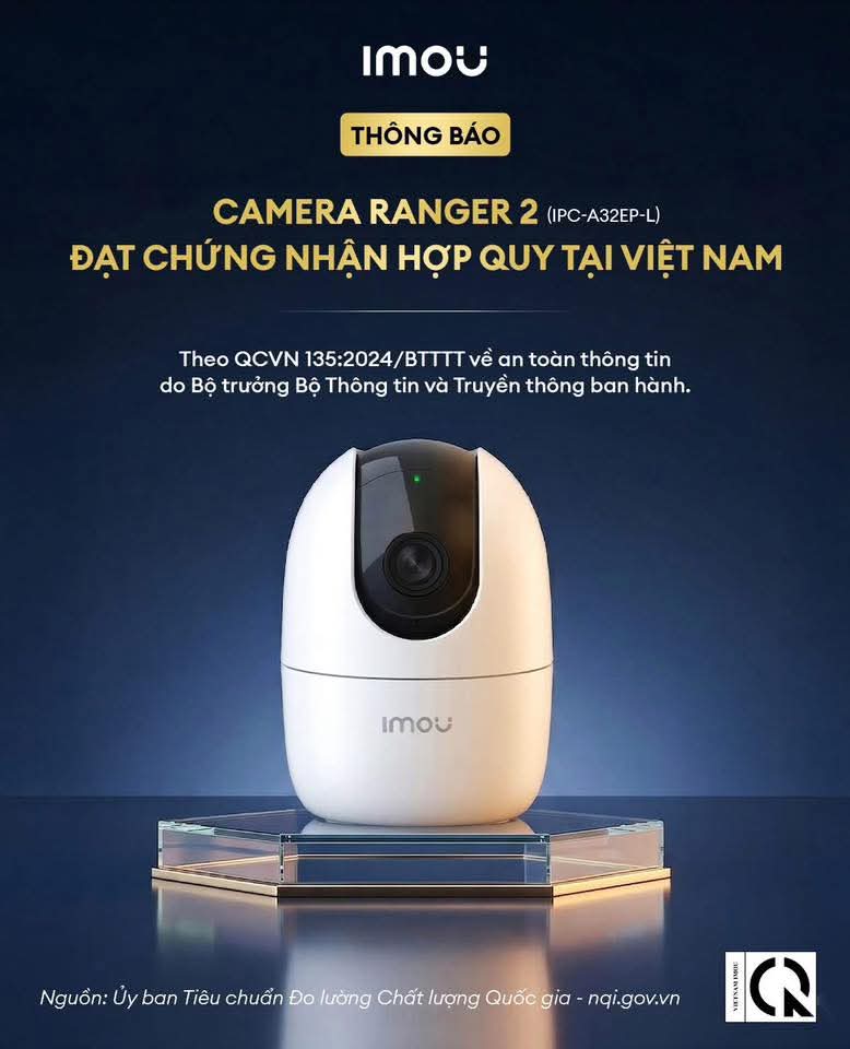 (Kèm thẻ chỉ 399k) Camera Wi-Fi IMOU A32 3MP 2K - Độ phân giải 2304 × 1296 | Đàm thoại | Quay quét | Hồng Ngoại ban đêm | Sóng 2.4Ghz
