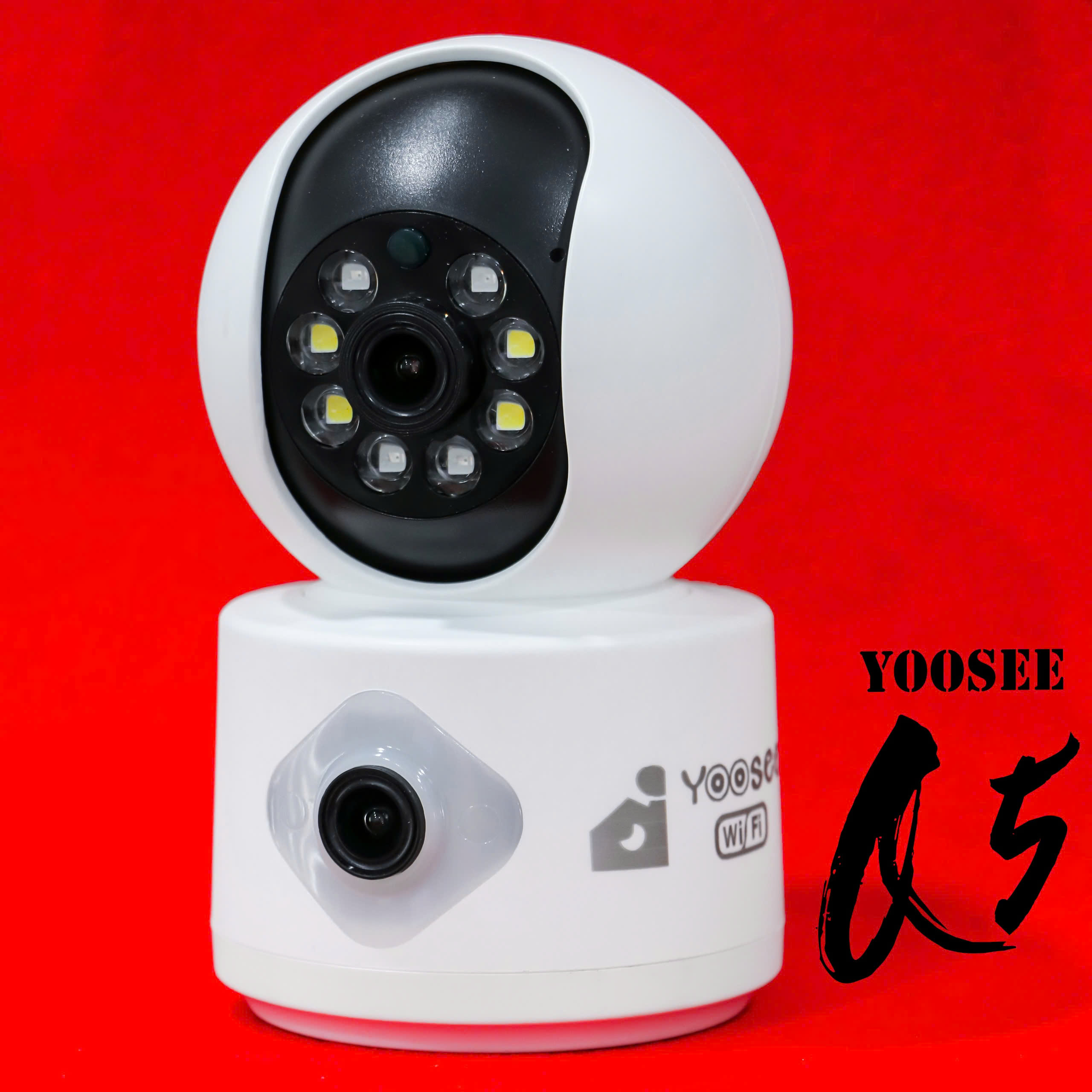 YOOSEE Q88 Blue - Cổng TypeC, Đế xoay 360 độ , đàm thoại, có màu, 2 mắt 2 khung độc lập, thùng 30c, tên khác QS415-C | Q5