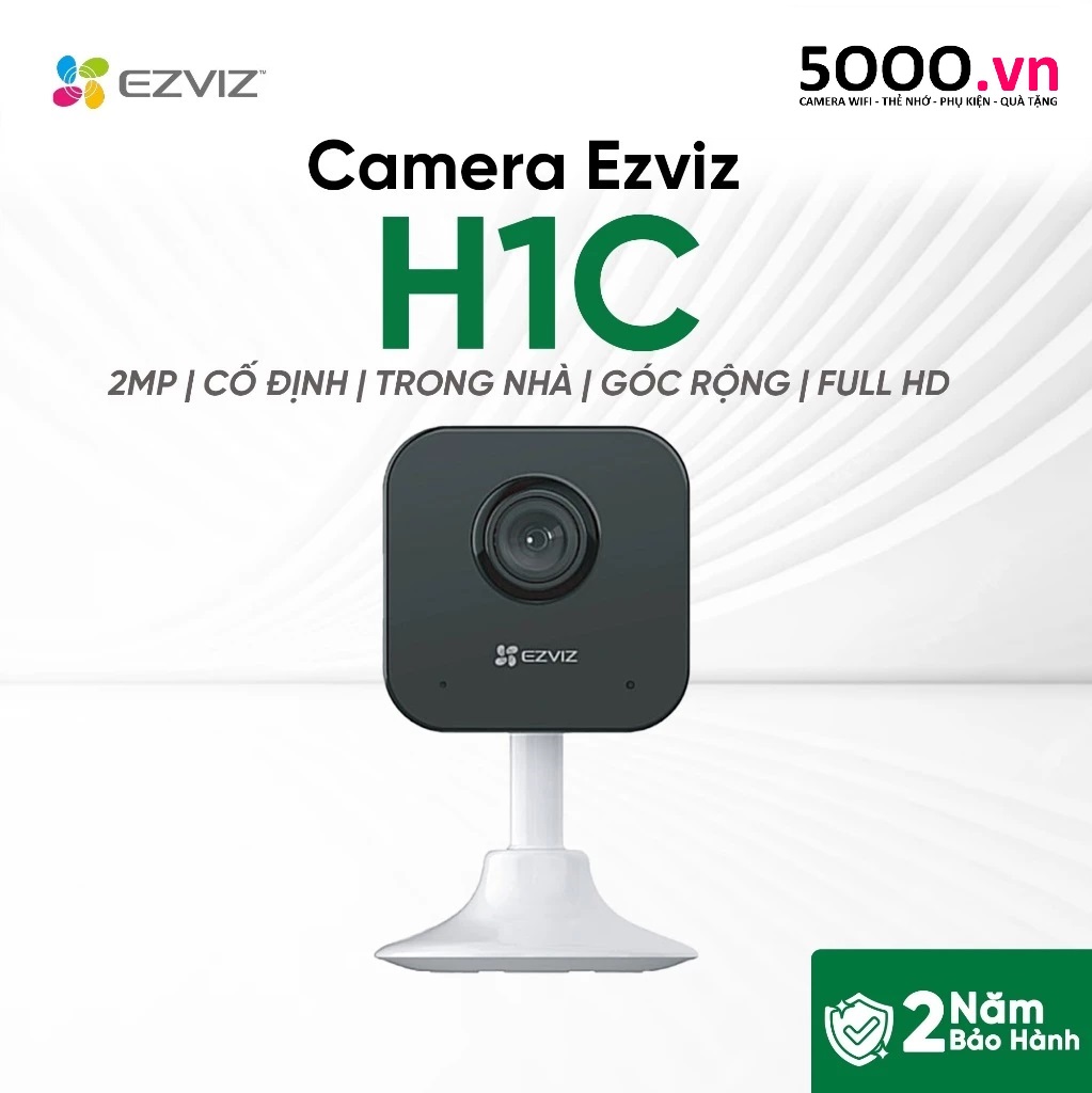 EZVIZ H1C 2MP (1920 × 1080 | Camera siêu nhỏ, đế nam châm, Đàm thoại, góc rộng 108 độ, thùng 36C)