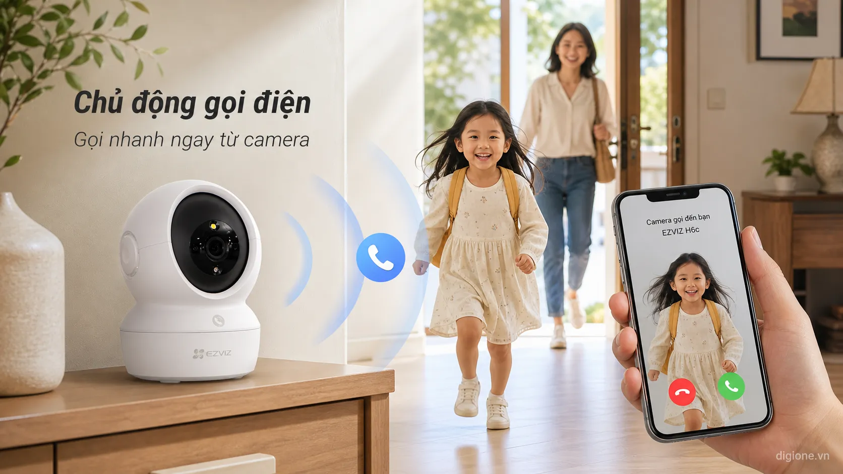 (5.0Ghz) Camera 4MP EZVIZ H6C PRO 2K+ | C6N PRO 2K+ ( Có màu ban đêm | Nút Gọi | Đàm thoại | Xoay 360 | Thùng 30c | 2 mã chỉ khác NNK, còn lại y chang )