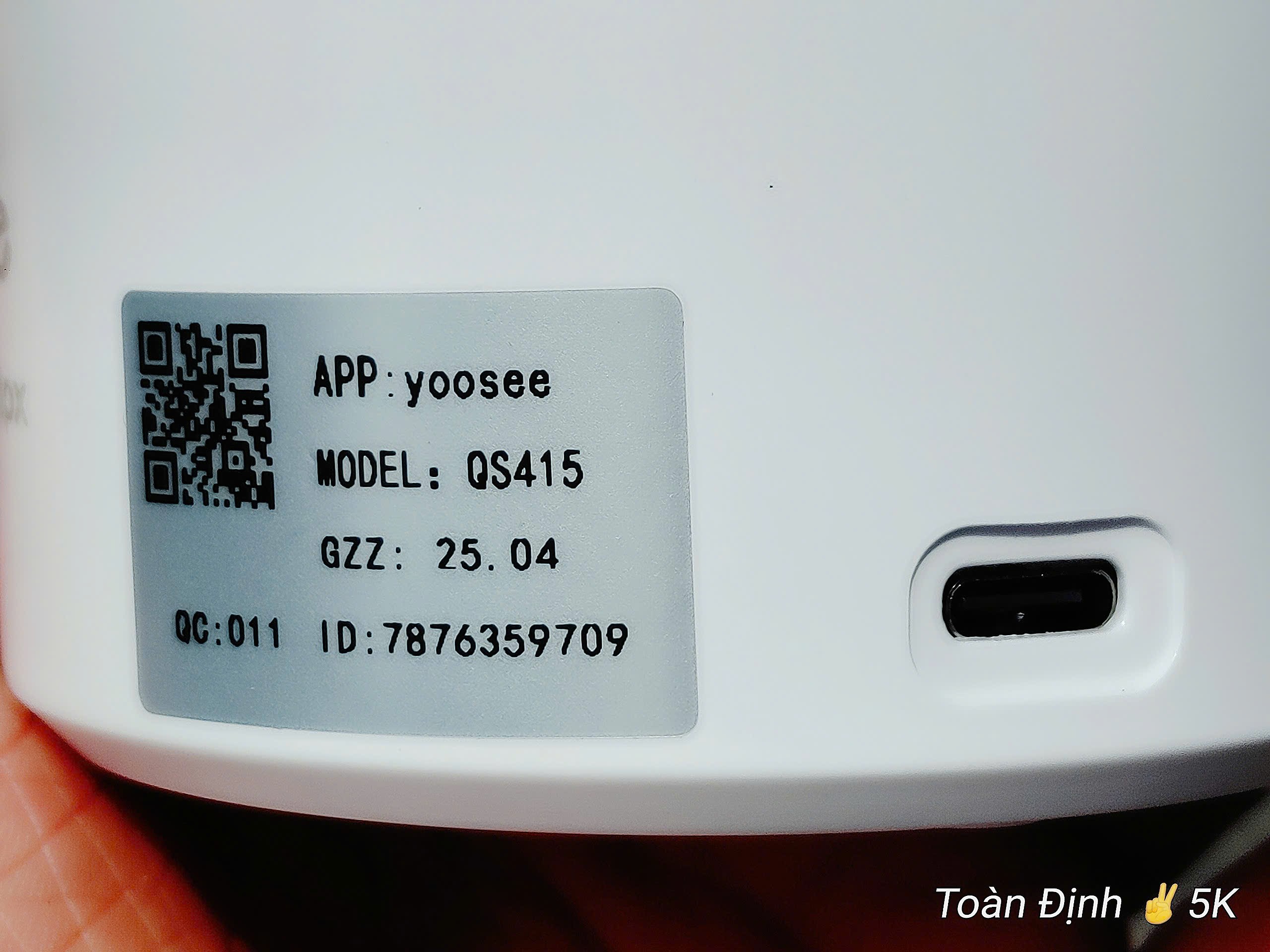 YOOSEE QS415S-12MP Camera Wi-Fi 2 mắt (Thùng 30 hộp | Bảo hành 12 tháng)