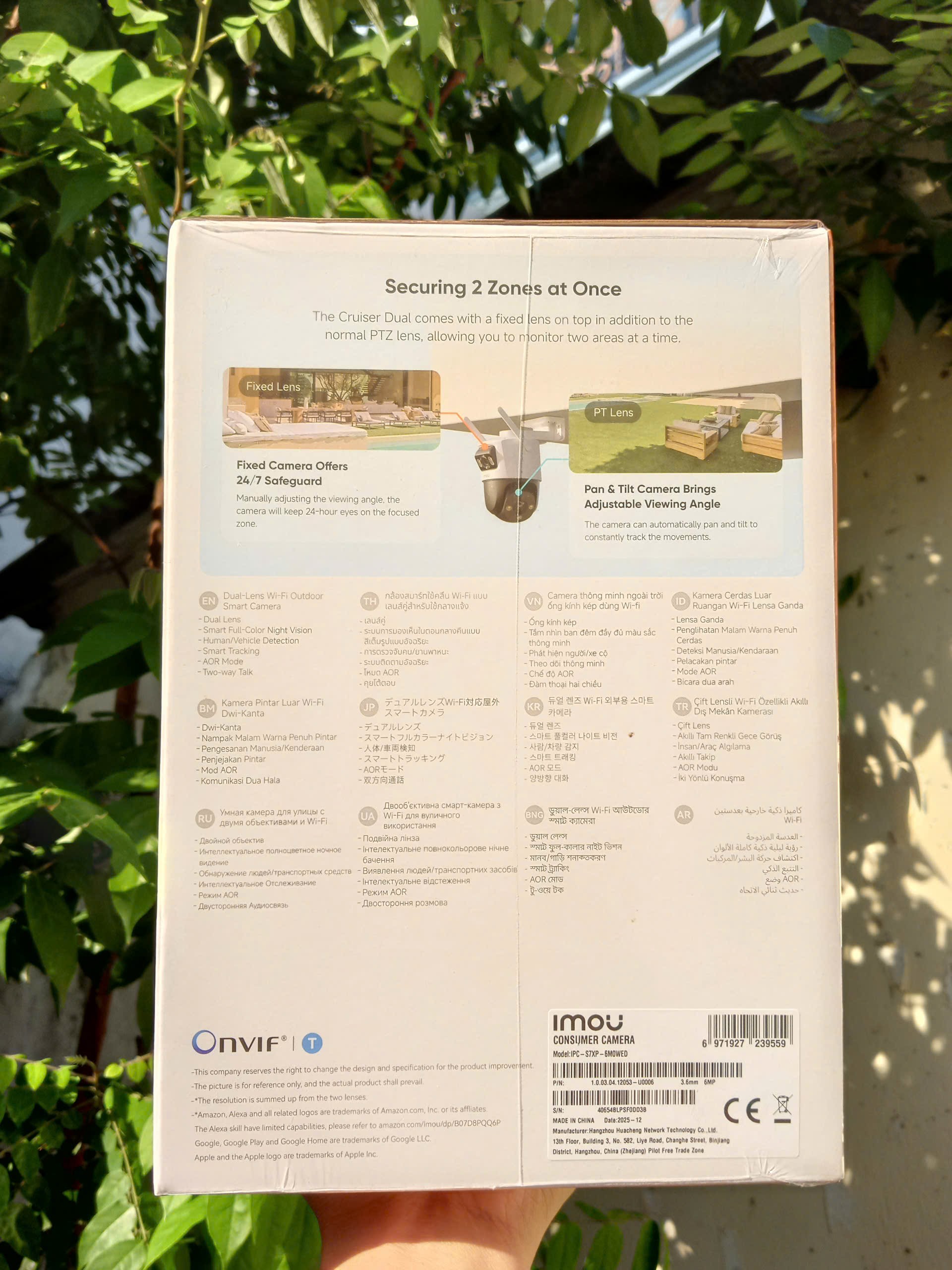 IMOU S7XP 6MP (Camera Wi-Fi Cruiser Dual | Outdoor | FullColor | Có đèn báo động trắng | Dual Lens 3MP+3MP)