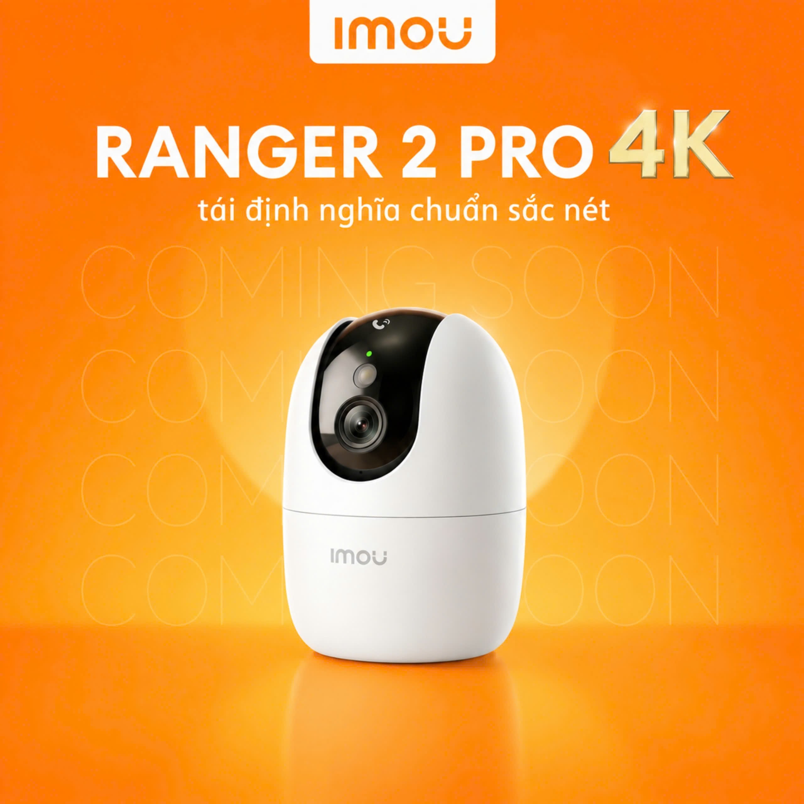 (5.0Ghz) IMOU A82 PRO 4K 8MP - Ban đêm có màu | Wifi 2 tần số | Có cổng LAN | Nén H.265 | Nhận thẻ 512GB