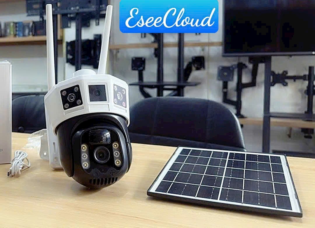 4G Net Solar PTZ Camera ESEECLOUD 4G-TG36-PRO (Sim 4G, Pin lưu trữ 36h, Tấm NLMT, chân đế dài, xoay 360 độ , đàm thoại, có màu, thùng 12c, Thuộc họ YOOSEE )