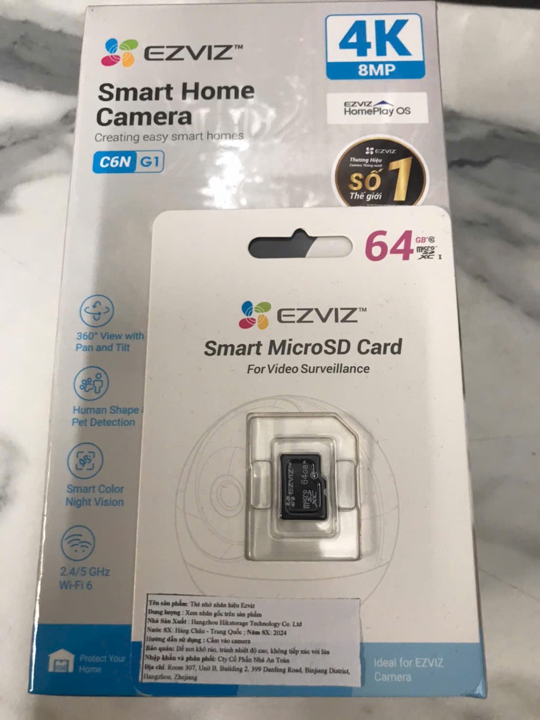 Thẻ Nhớ EZVIZ 64GB  - Hàng chính hãng | Bảo hành Lifetime | Thùng 12 Hộp 20c
