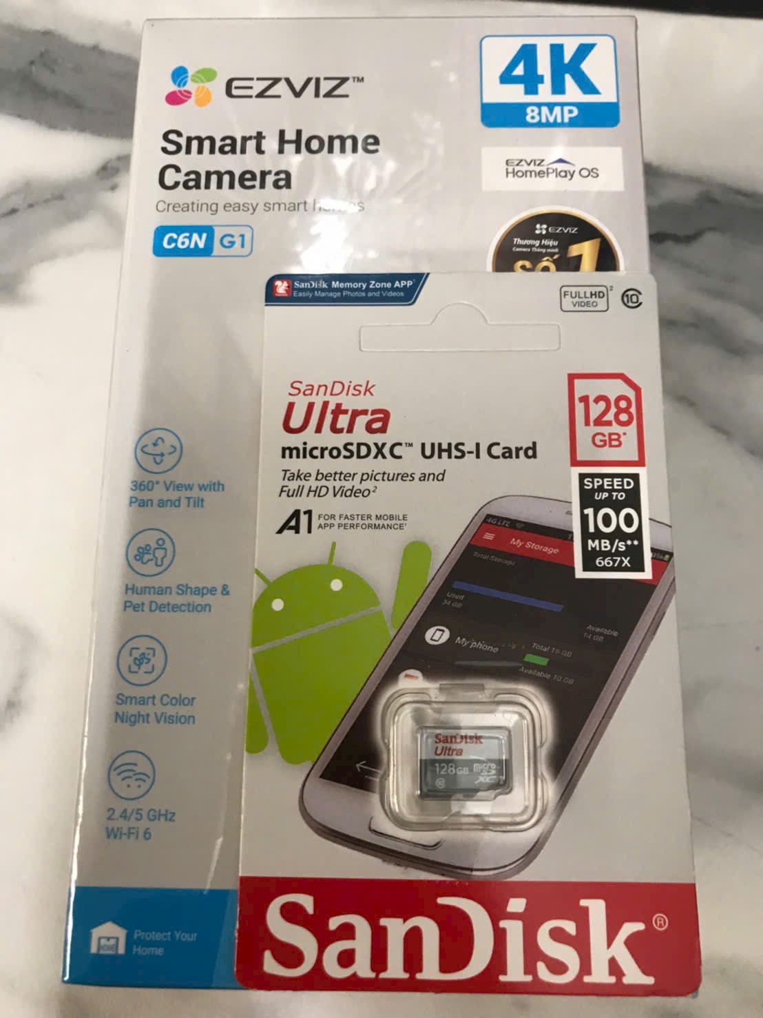 (2) Thẻ nhớ SANDISK 128GB - Hàng Chính Hãng ✌ Sandisk Việt Nam | Có tem phụ | 10 Năm | Hộp 100c