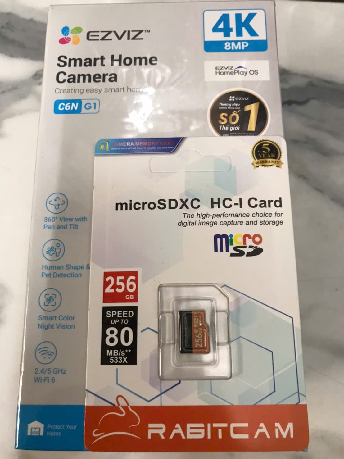 Thẻ nhớ RABIT 256GB - Hàng Chính Hãng | 5 năm | Hộp 70c