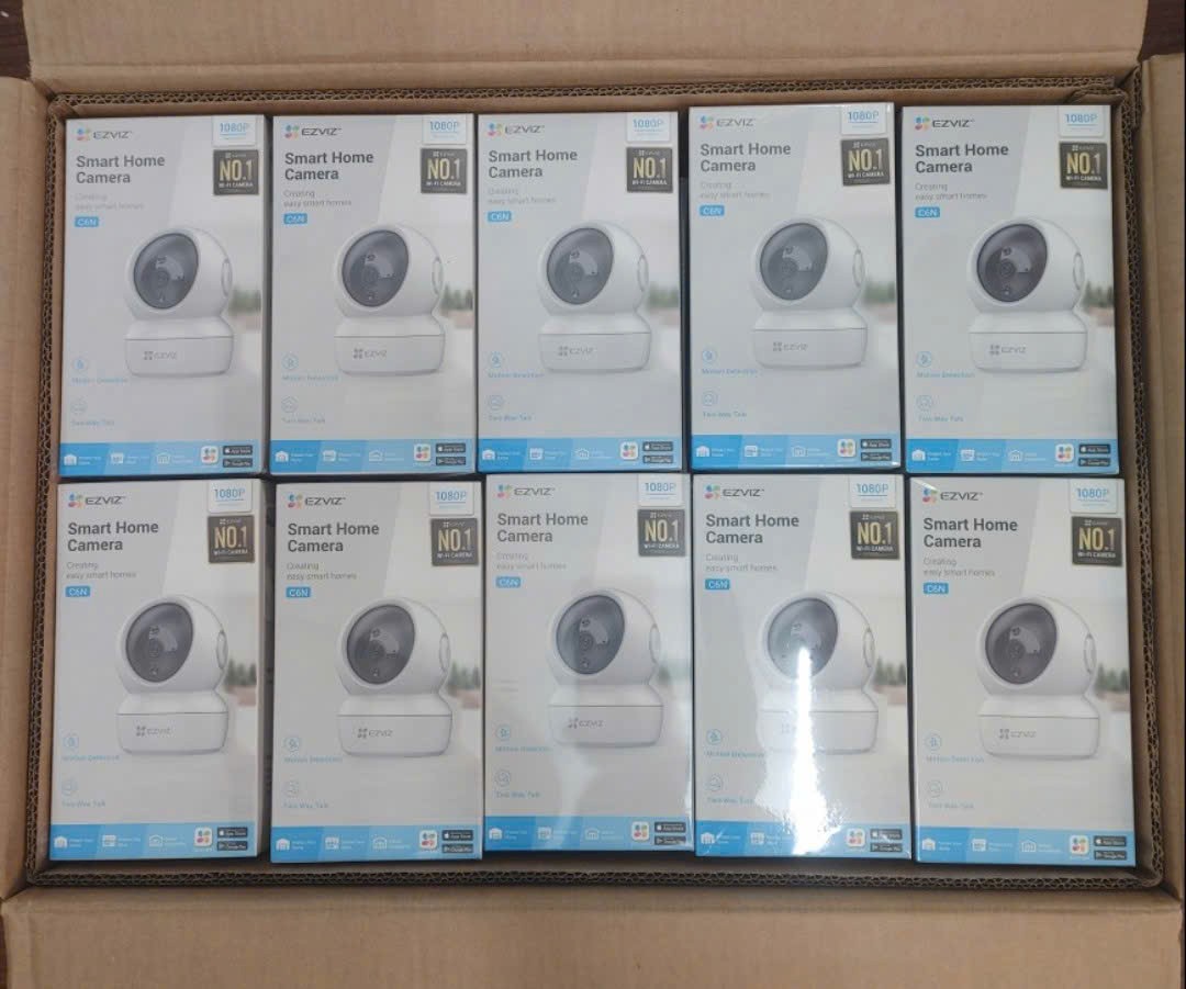 EZVIZ C6N 2MP 1080P huyền thoại - Camera Wi-Fi C6n 2MP Quay Quét 360 Độ, Chạm để gọi điện, Đàm thoại 2 chiều, ban đêm trắng đen, thùng 30 cái
