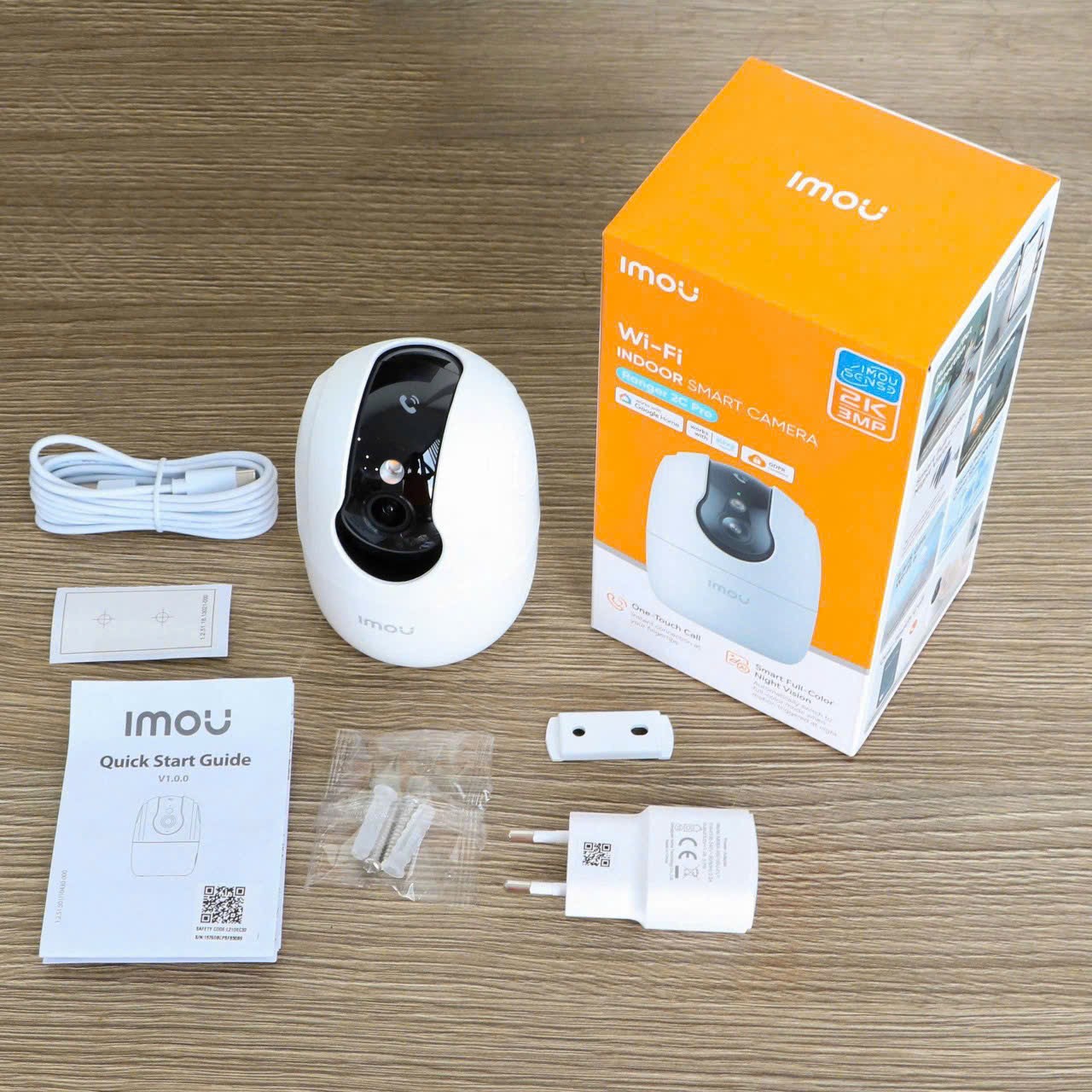 (5.0Ghz) IMOU TA32 PRO MAX 3MP 2K (Ban đêm có màu | LAN 1GB | Wifi 6 | Full Color | Có AOR | Nén H.265 | Nhận thẻ 512GB | Góc siêu rộng hơn | Loa siêu to hơn | Nhận diện Human tốt hơn)