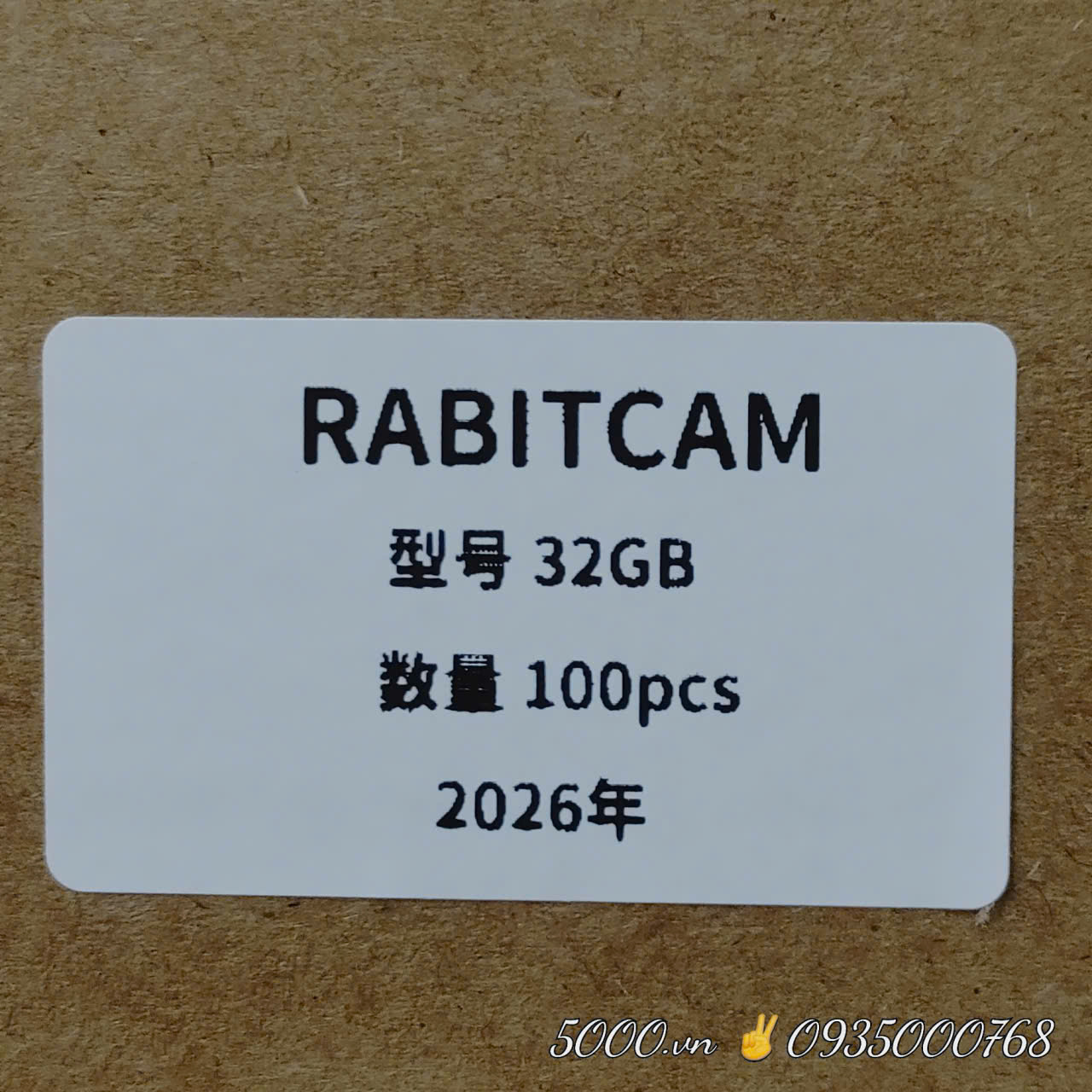 Thẻ nhớ RABIT 32GB 100Mbps ✌ Hộp 100c | Bảo Hành 5 Năm 1 đổi 1 tức thì ( Lưu trữ trung bình 4.5 ngày )