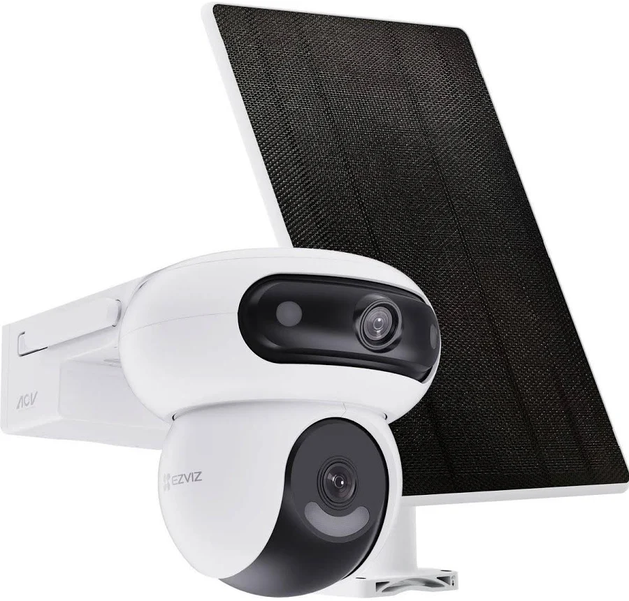 (Quà) 4G Ezviz HB90x Dual 8MP - Camera NLMT 2 măt ngoài trời | Dây 3 mét | Sạc 10W | Pin 10.400 mAh | IP65 | Có 4G, Có Wifi luôn | CS-HB90x/SP-R100 (4MP+4MP W4GA)