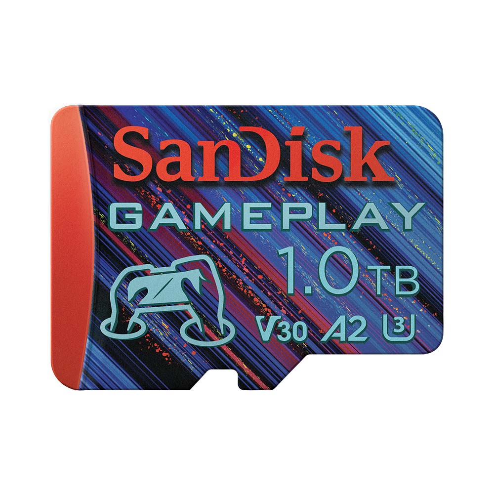 (Pre-Order 2H) Thẻ nhớ 1TB SanDisk GamePlay microSD card for Mobile Gaming, microSDXC, SQXAV 1TB, V30, U3, C10, A2, UHS-I, 190MB/s R, 130MB/s W, 4x6, Lifetime Limited