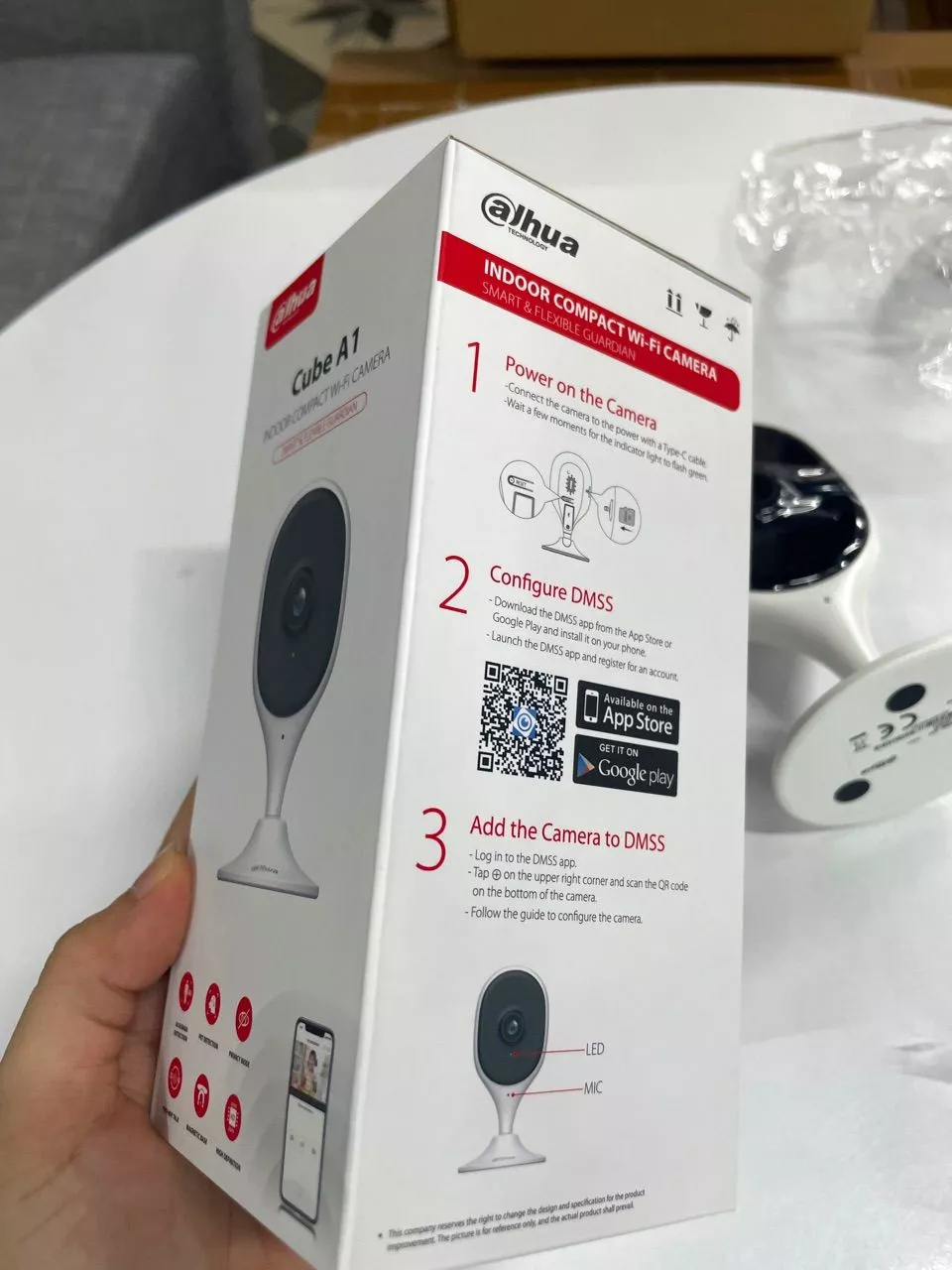 Camera Wi-Fi 3MP DAHUA C3A (Cube 2K)