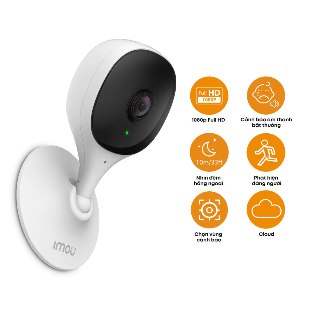 Camera Wi-Fi 2MP IMOU Cue 2M I IPC-C22CP-D-V2 I Đế nam châm I Không Loa