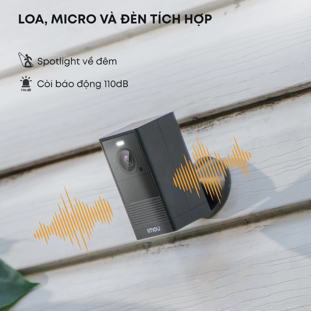 Camera Wi-Fi dùng Pin IMOU Cell 2 (4MP) I IPC-B46LP I Đàm thoại I Thời lượng pin đến 180 ngày I 4MP