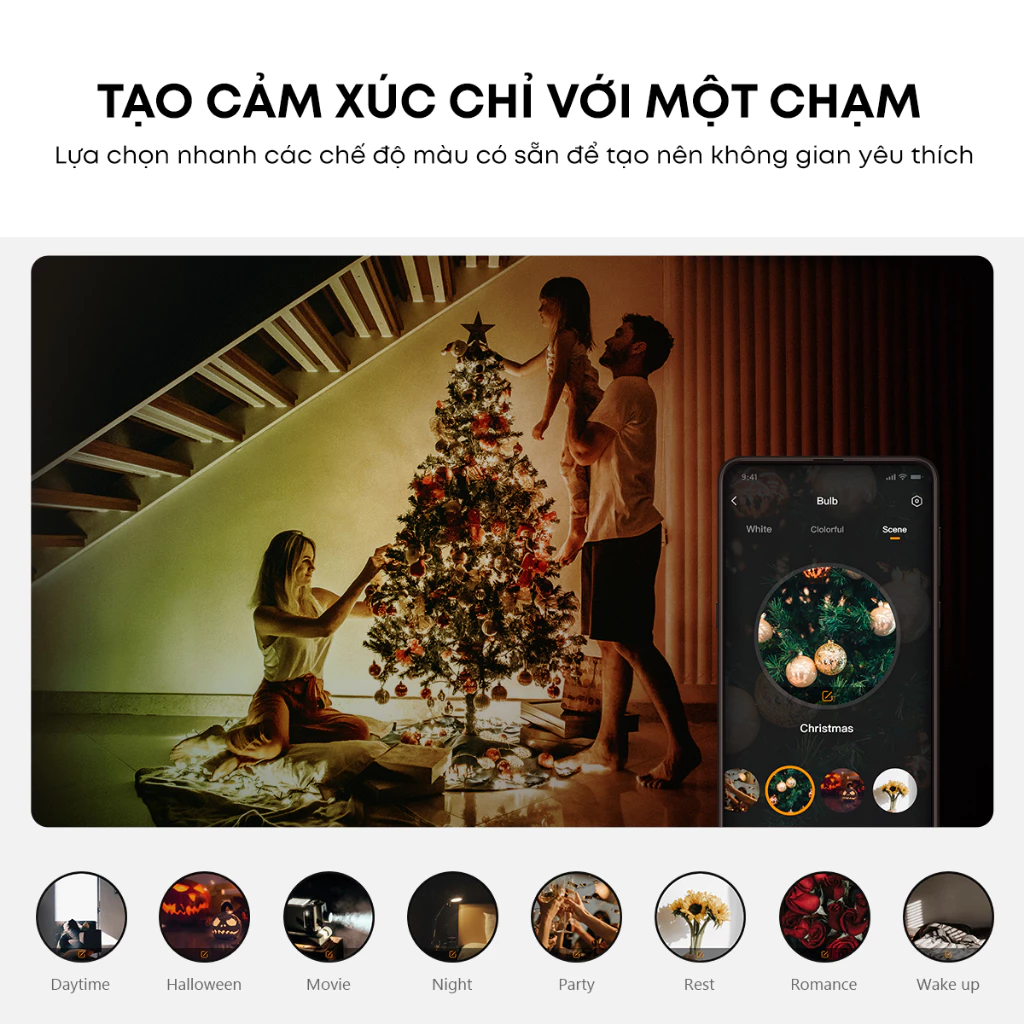 Bóng đèn Imou màu thông minh B5-E27 (Phối hợp trợ sáng cho Camera)