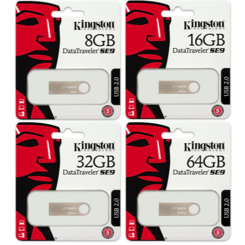 Bộ nhớ USB Kingston SE9 nhôm mini 128GB/ 64GB/ 32GB/ 16GB/ 8GB/ 4GB/ 2GB -  Hàng Công ty |do ✌5K PP | Bảo hành 2 năm - Bán theo SL30, lẻ +20k
