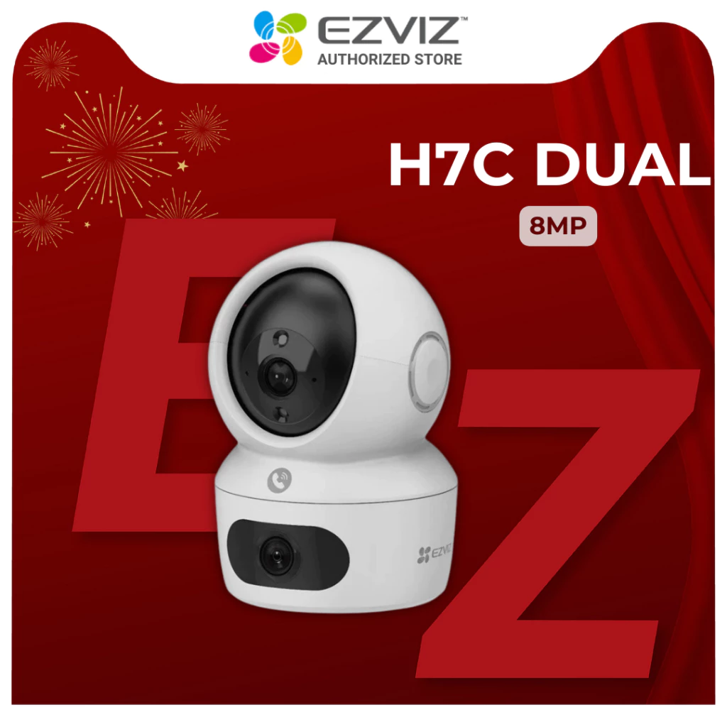 EZVIZ H7C Dual 8MP Camera Wi-Fi 2 mắt 2 khung 4MP + 4MP (Chân đế thiết kế thông minh)