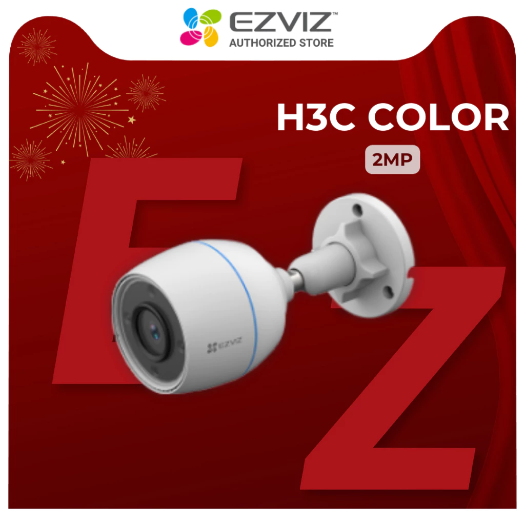 EZVIZ H3C 1080P / H3C Color - Camera Wi-Fi cố định ngoài trời, anten ngầm (Thay thế C3TN 1080P xưa)