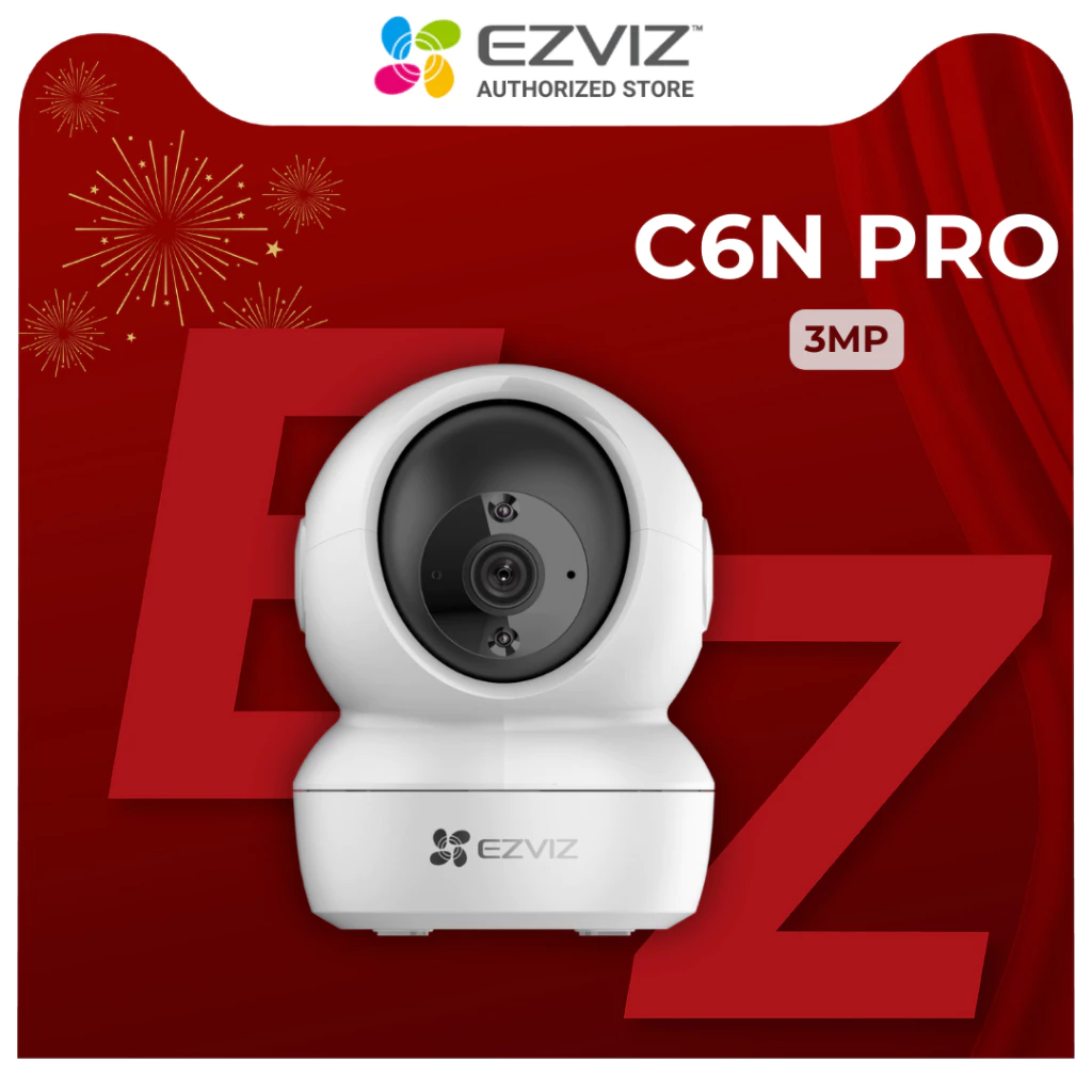 EZVIZ H6C Pro 2K - Camera Wi-Fi H6c Pro 3MP Quay Quét 360 Độ, Chạm để gọi điện, Đàm thoại 2 chiều, Ghi hình màu ban đêm, thùng 30 cái