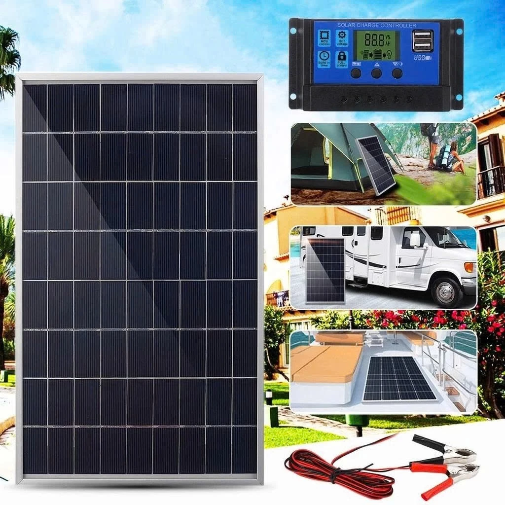 (Kèm cam tặng QUÀ) Tấm Panel Năng lượng mặt trời 12V dành cho tất cả 4G Camera nguồn 12V các hãng như Imou, Ezviz, Hikvision, Dahua, Kabe, Yoosee... Công suất sạc 40W-80W và Pin 20Ah-30Ah | Bảo hành 12 Tháng, riêng PIN 6 Tháng | LƯU Ý: ko bảo hành rơi vỡ do chành xe vận chuyển | Áp dụng thùng 3 Cái, mua lẻ +50k