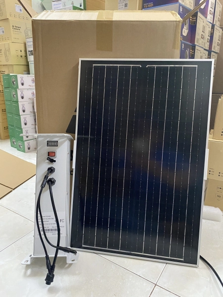 Tấm Pin Nặng lượng mặt trời - Solar Panel for Camera Yoosee, Imou, Ezviz, Dahua, Hikvision với nguồn 12V 40W & 80W | 2 Line | Bảo hành 1 năm | Thùng 2 bộ