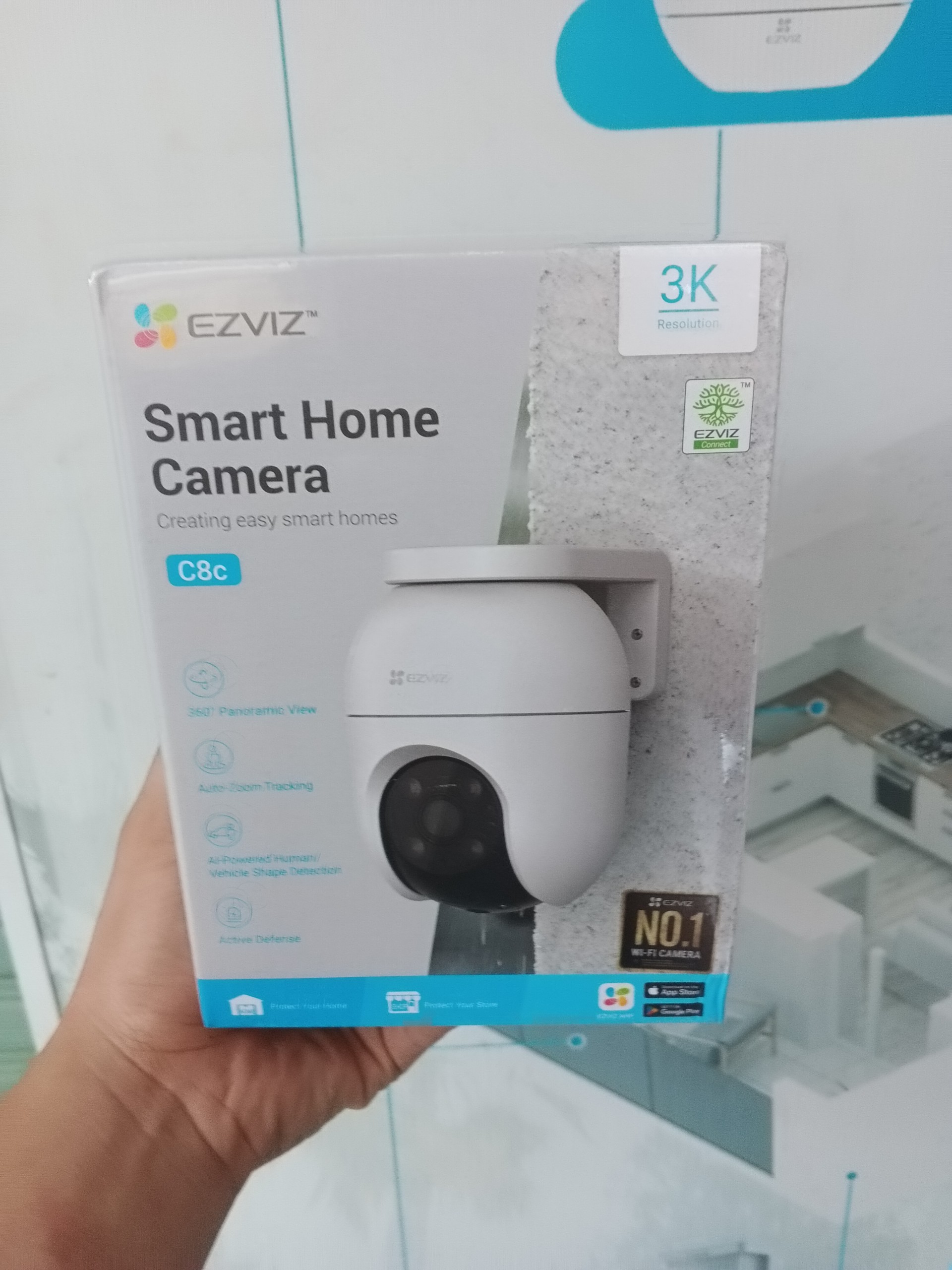 (4) EZVIZ C8C / C8W Pro Series - Camera Wi-Fi dạng bo tròn góc cạnh, xoay 360 độ, Có màu ban đêm, đặc biệt C8W PRO có Nhận diện chính xác Người & Xe Cộ