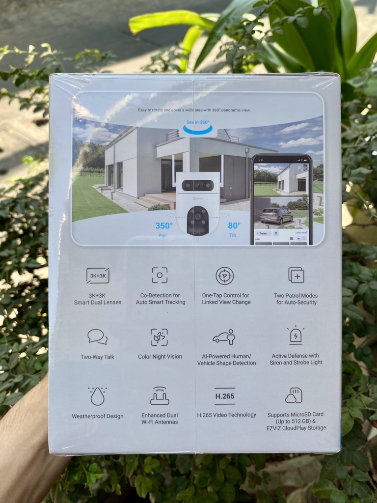 (2) EZVIZ H9C Dual Lens - Camera Wi-Fi ngoài trời 2 mắt 2 khung hình rẻ nhất của Ezviz