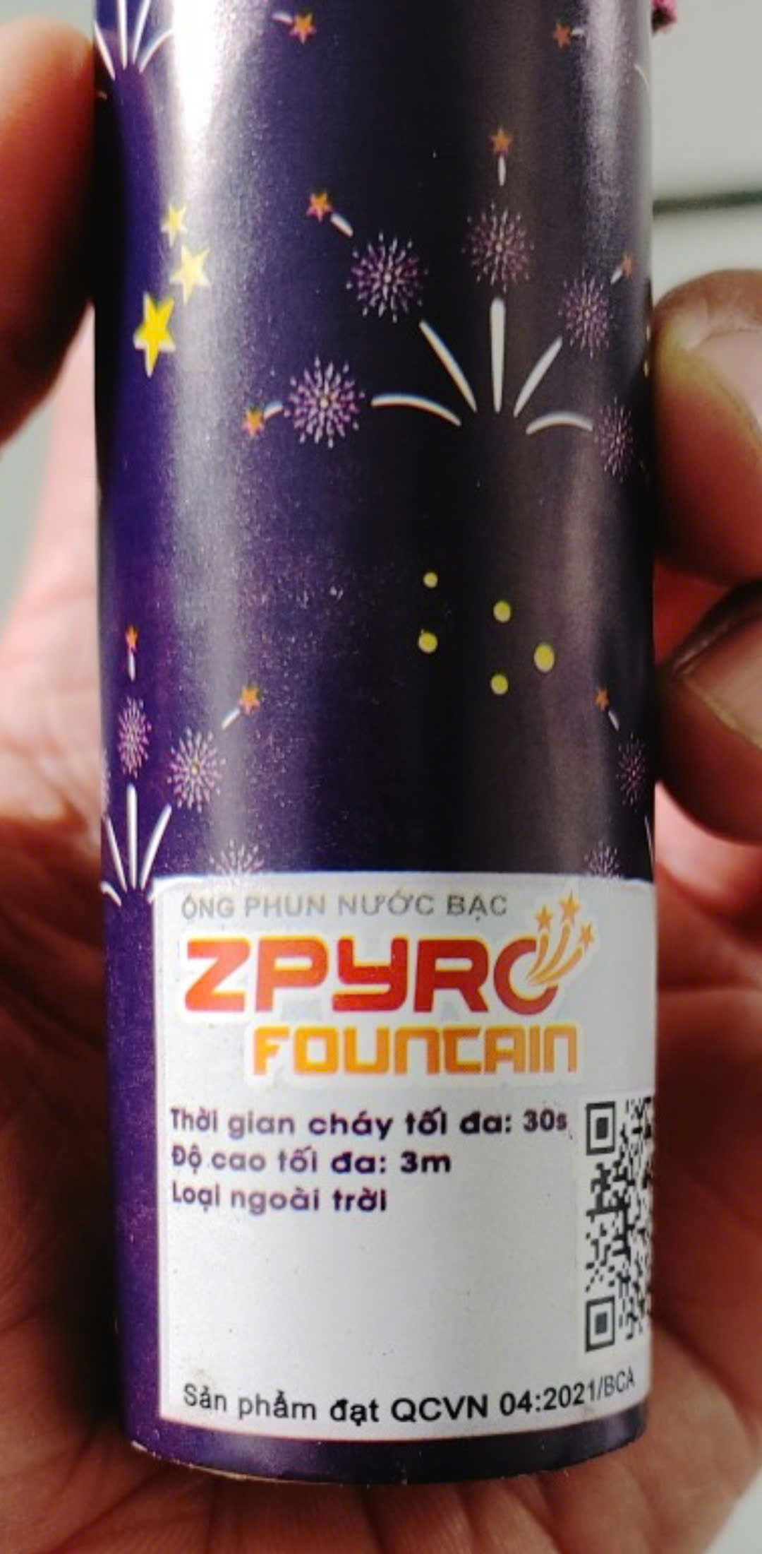 Giàn phun mini - Ống phun nước bạc (Cao 3 mét | 30 giây | Đạt QCVN:04/2021 | Bịch 5 ống tre)