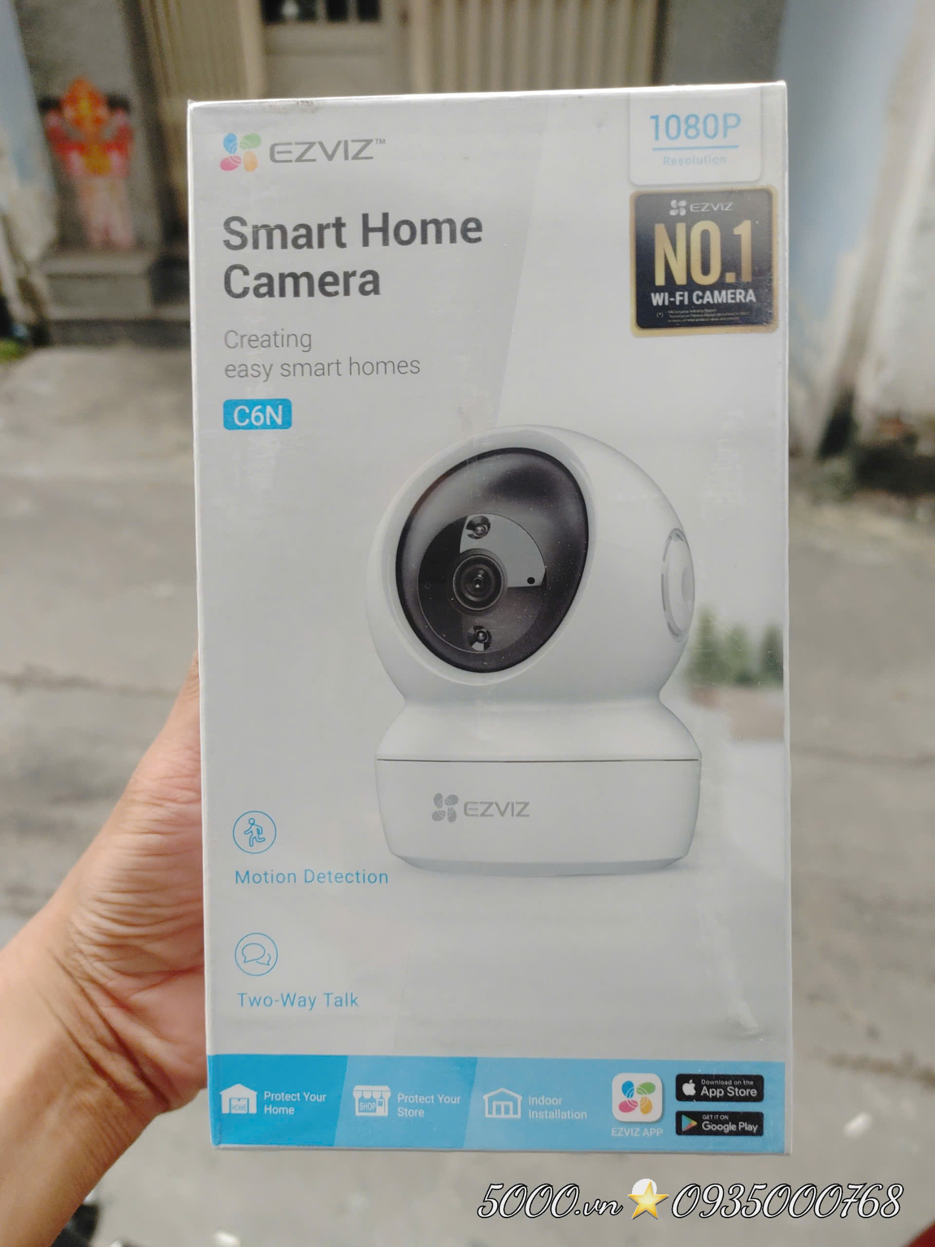 1.8 về hàng... EZVIZ C6N 2MP 1080P - Camera Wi-Fi, xoay 360, đàm thoại,  thùng 30c)