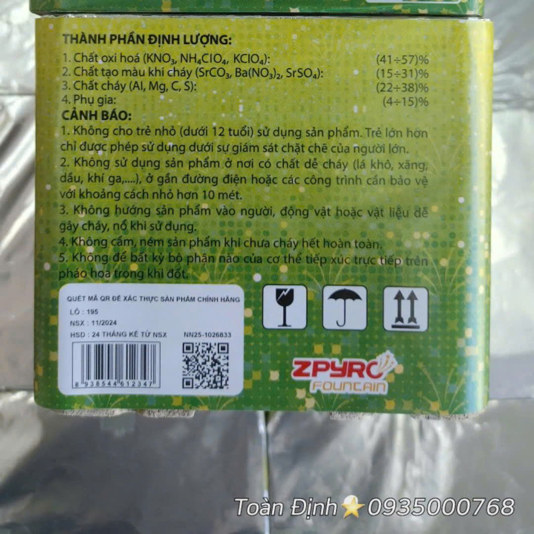 Giàn phun NHẤP NHÁY X25 (Tem mới 2024)