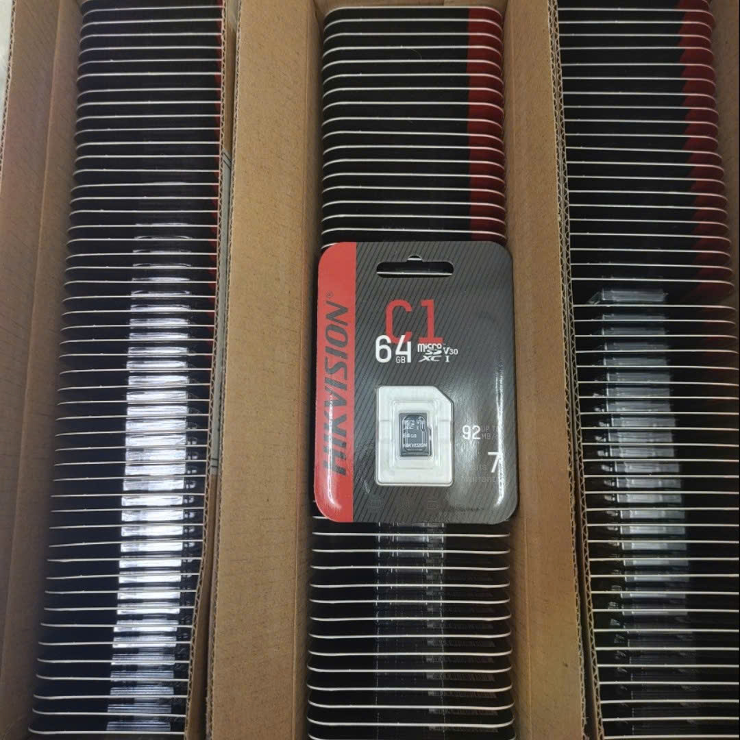 (Hộp 50c) Thẻ nhớ HIKVISION 64GB C1 Đen - Hàng chính hãng | Bảo hành trọn đời (Lifetime)